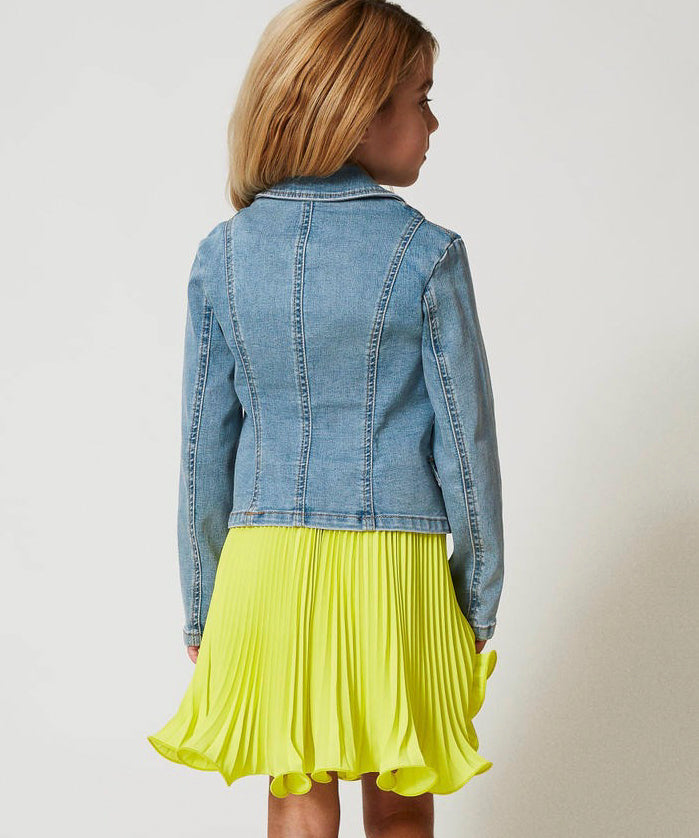 Twinset Kidd Giacca in Jeans per Bambine (indossato retro)