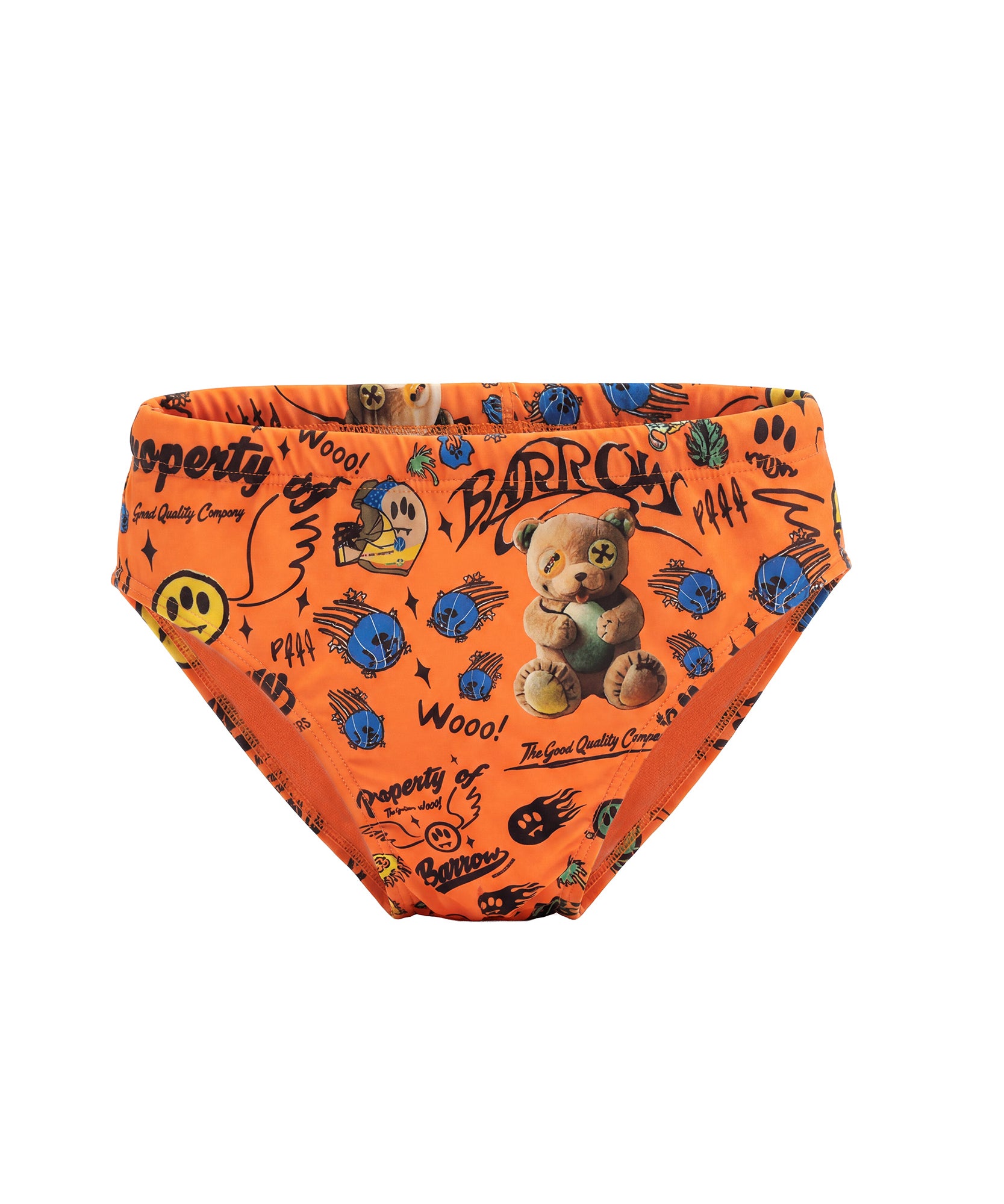 Barrow Kids Costume Slip Arancione Fluo All-Over per Bambini