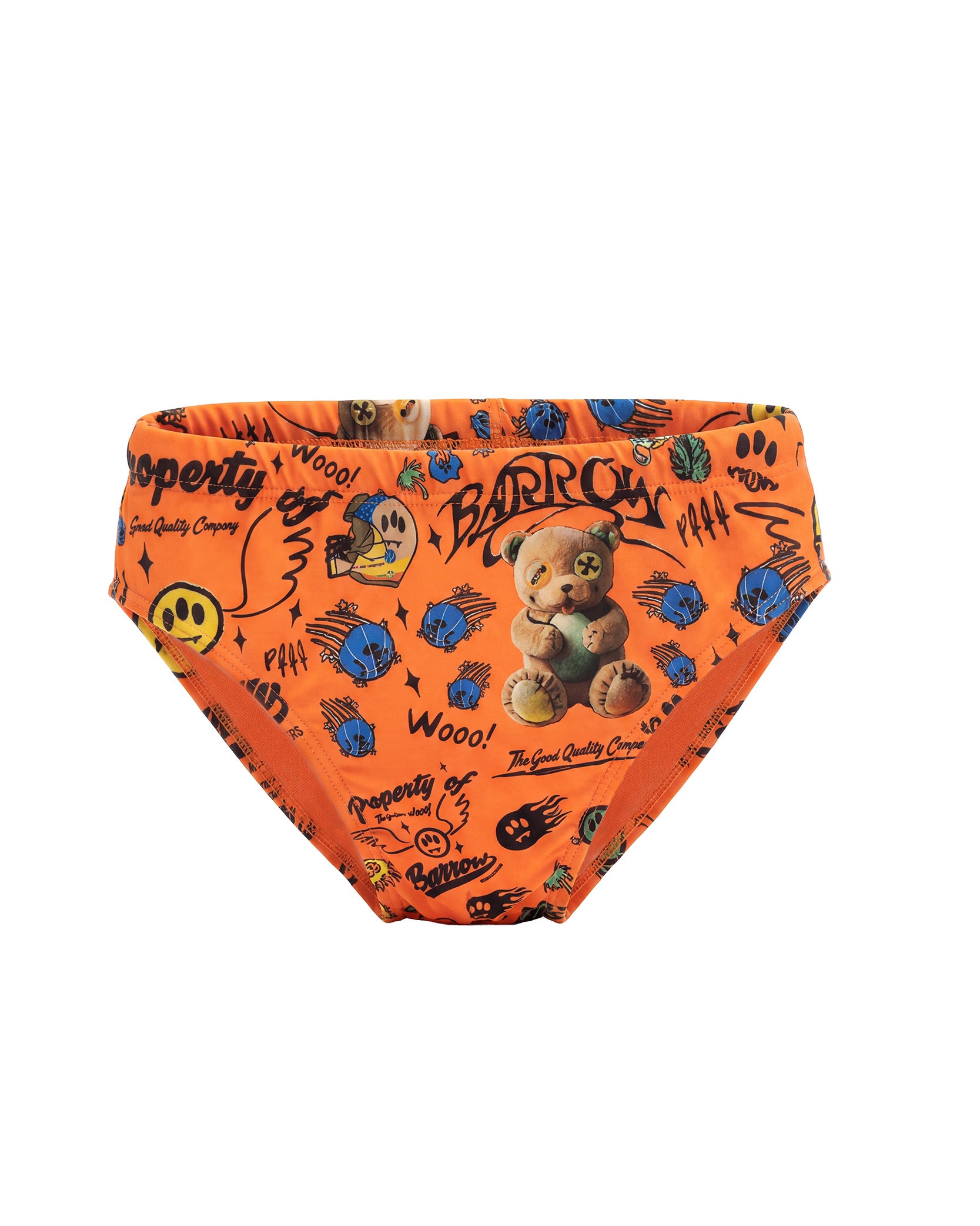 Barrow Kids Costume Slip Arancione Fluo All-Over per Bambini