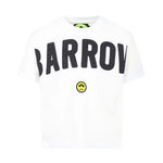 Barrow Kids T-shirt Bianca con Stampa e Smile (fronte)