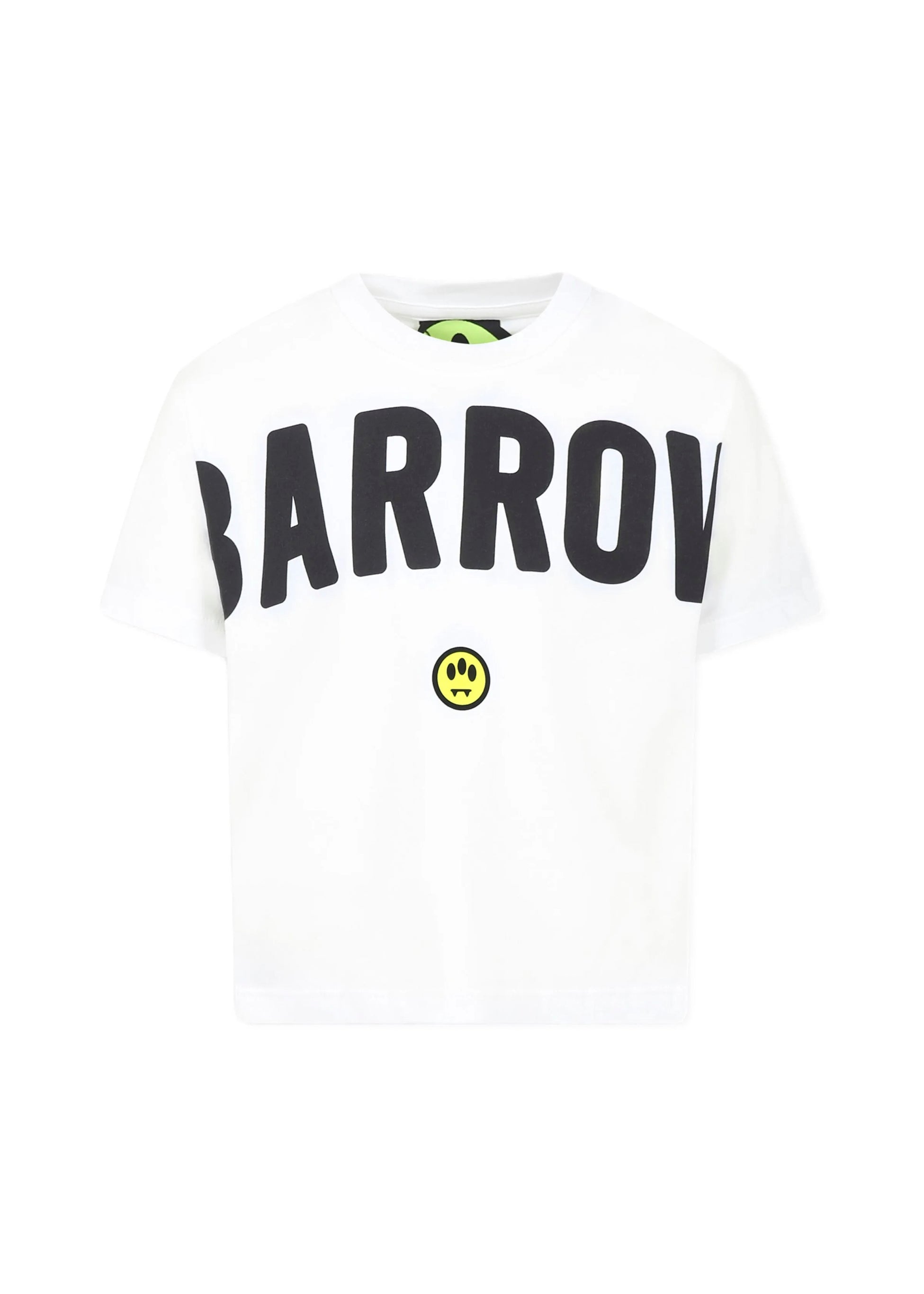 Barrow Kids T-shirt Bianca con Stampa e Smile