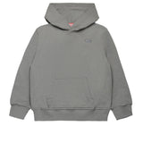 Diesel Kids Felpa Grigia con Cappuccio con Macro D per Bambini