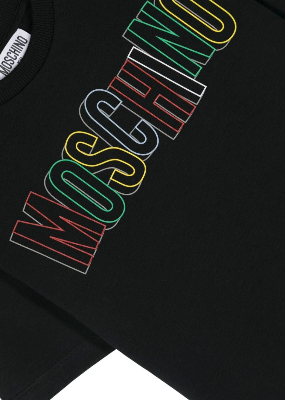 Moschino Kids T-shirt con Stampa Logo Nera