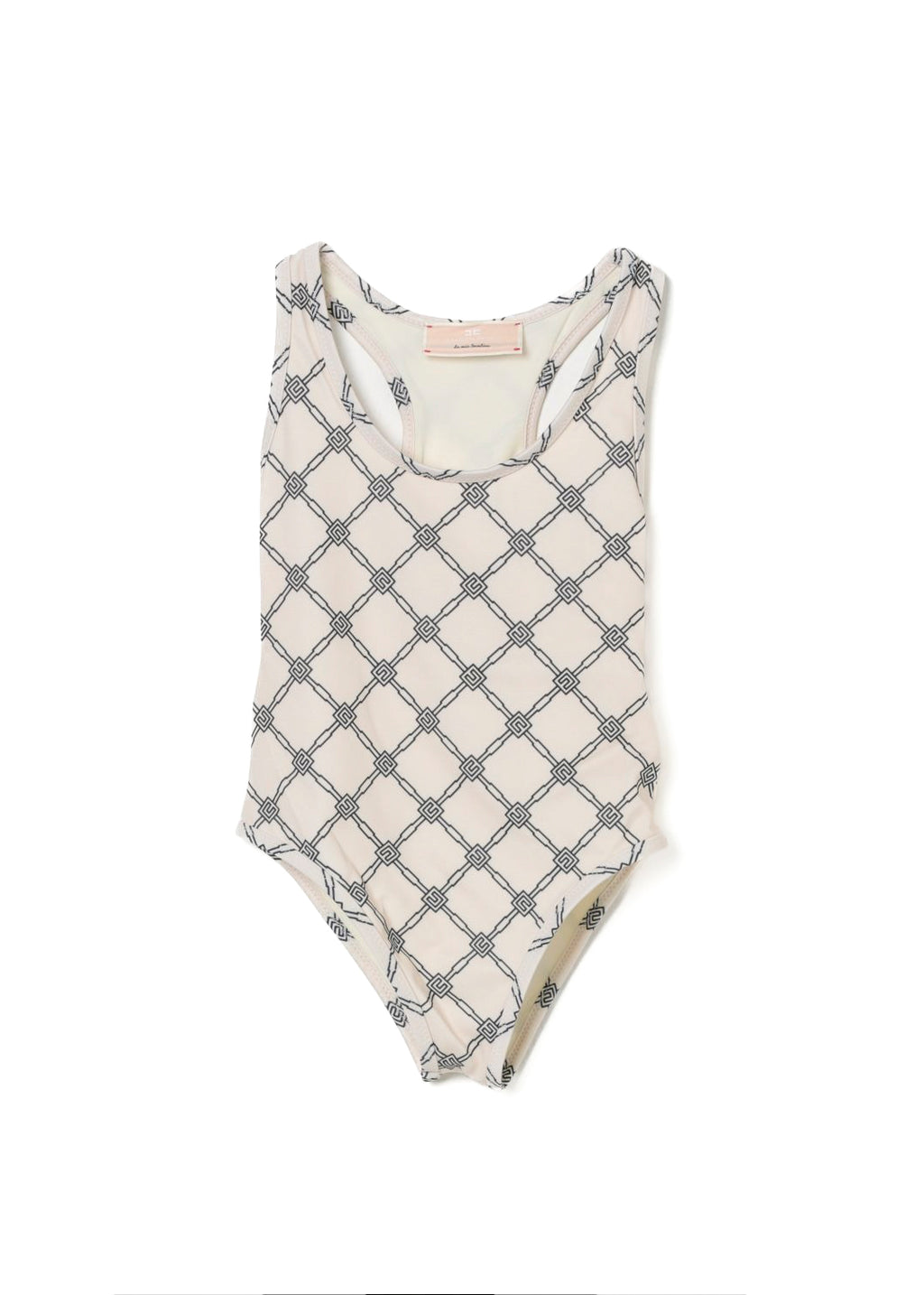 Elisabetta Franchi La Mia Bambina Costume Monokini Burro Nero per Bambine