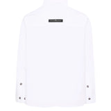 John Richmond Kids Camicia Bianco con Patch sul Retro per Bambini