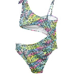 4GIVENESS Costume Monokini Multicolor per Bambine (retro)