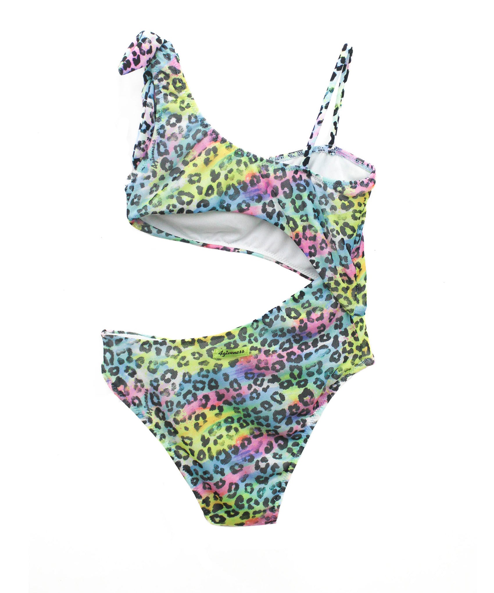 4GIVENESS Costume Monokini Multicolor per Bambine (retro)