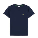 Lacoste Kids T-Shirt Blu con Ricamo Logo Unisex