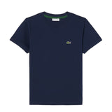 Lacoste Kids T-Shirt Blu con Ricamo Logo Unisex