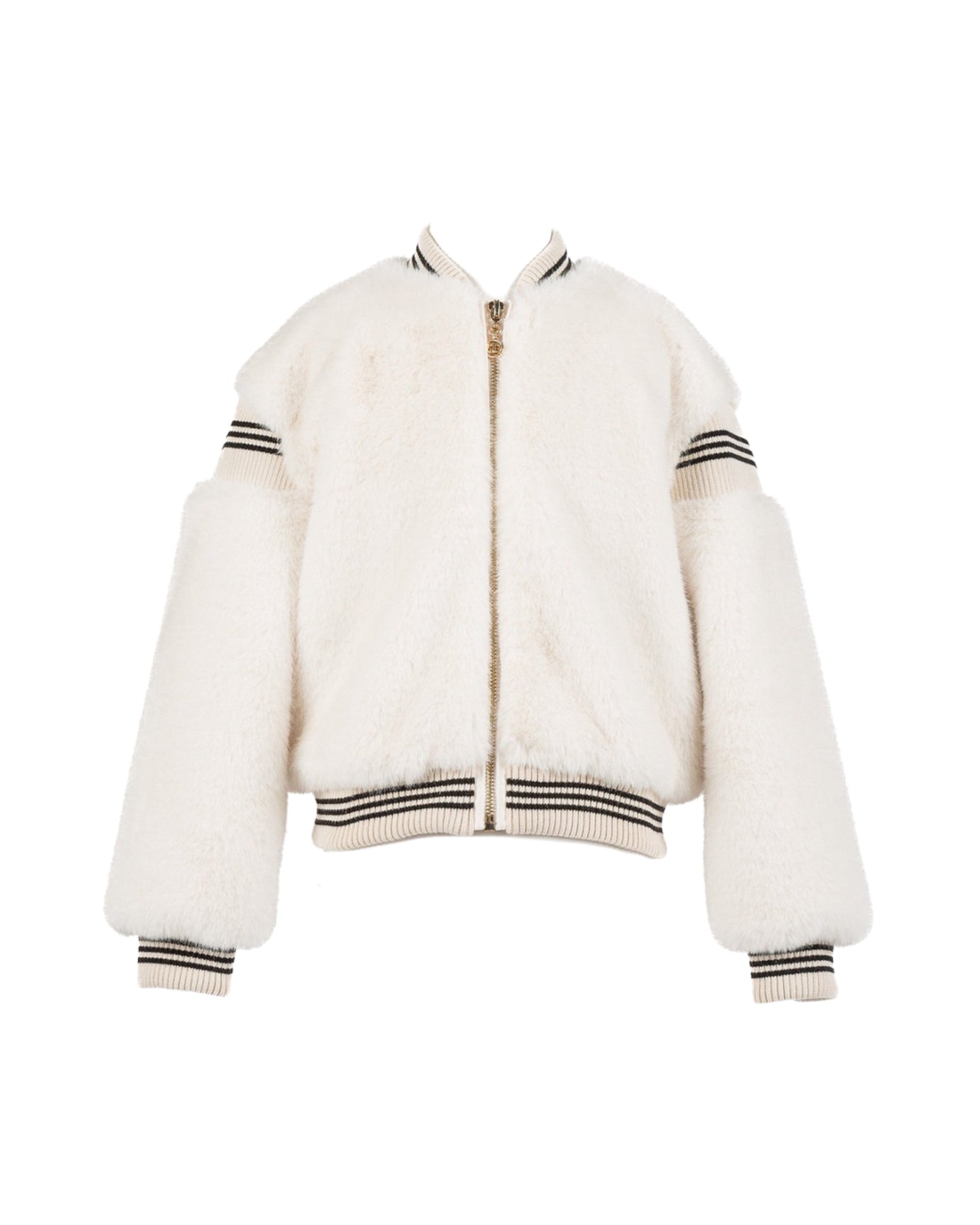 Twinset Kids Bomber in Eco-Pelliccia per Bambine