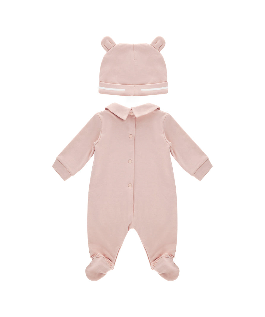 Iceberg Kids Tutina con Cappellino Rosa per Neonate (retro)