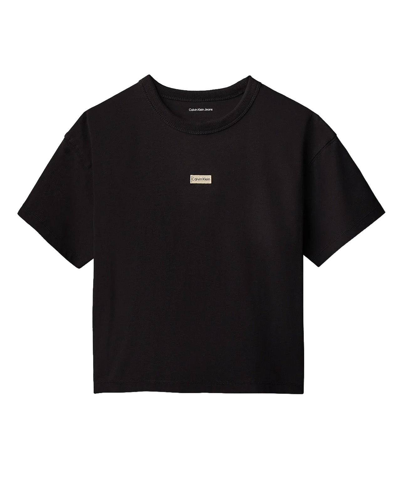 Calvin Klein Kids T-Shirt Nero con Logo per Bambini