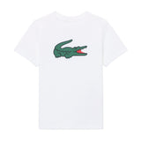Lacoste Kids T-Shirt Bianco con Logo Coccodrillo Unisex