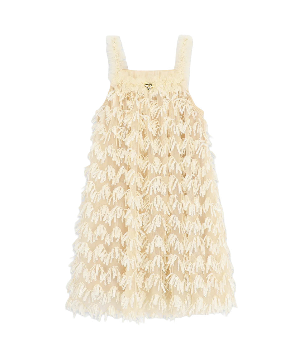 Angel's Face Kids Alison Abito Champagne con Tulle per Bambine