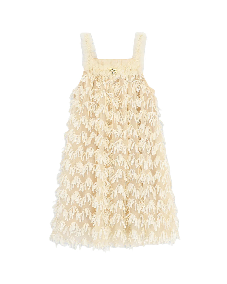 Angel's Face Kids Alison Abito Champagne con Tulle per Bambine
