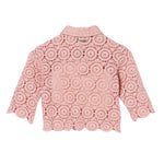 Twinset Kids Camicia Rosa in Pizzo per Bambine