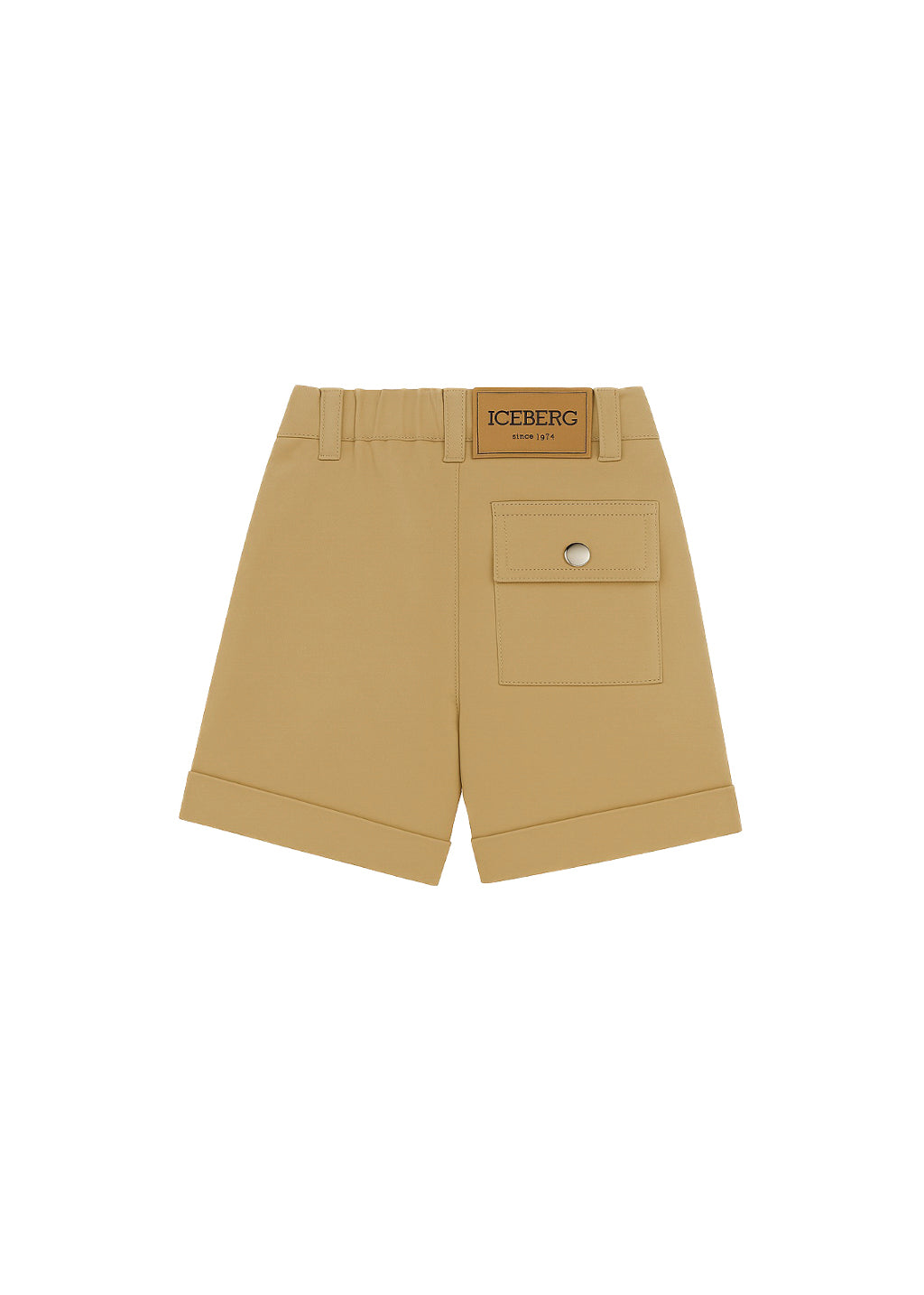 Iceberg Kids Bermuda Sabbia con Logo per Neonati