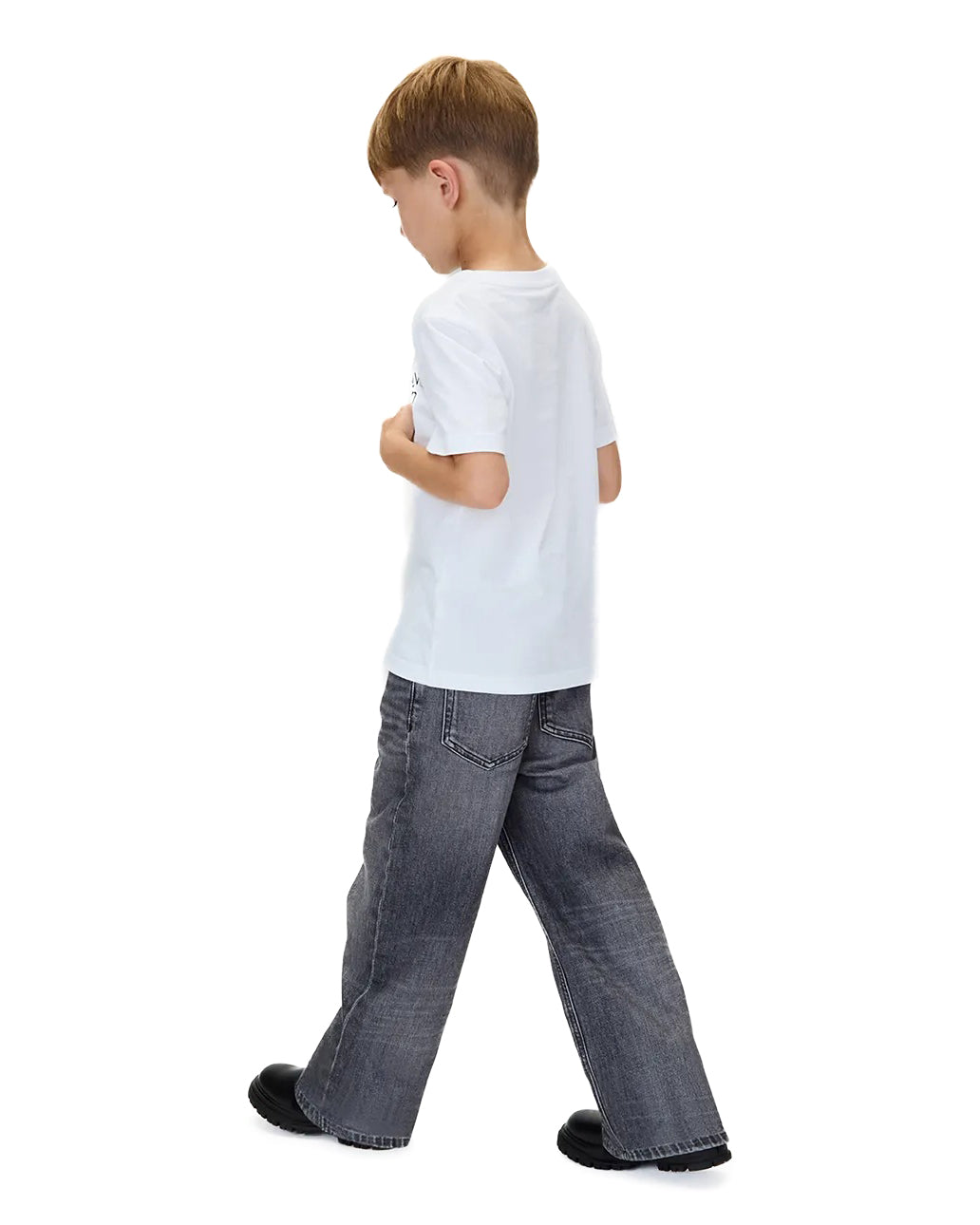 Calvin Klein Kids Denim Jeans Grigio Scuro per Bambini