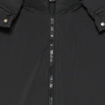 MSGM Kids Piumino Nero con Cappuccio e Zip frontale per Bambini