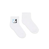 Dsquared2 Kids Calzini Bianchi con Stampa
