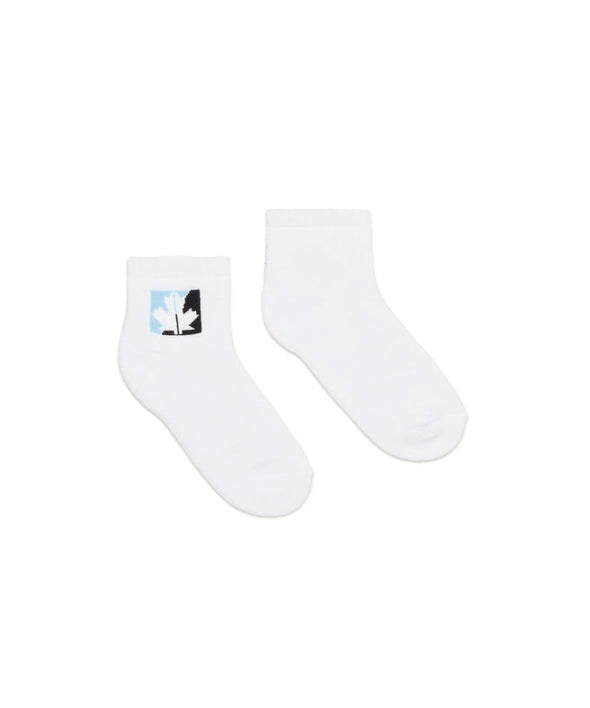 Dsquared2 Kids Calzini Bianchi con Stampa