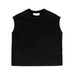Yes London Kids Canotta Nero con Logo sul Retro per Bambini