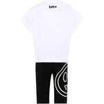 Barrow Kids Completo Bianco e Nero con Logo per Bambini
