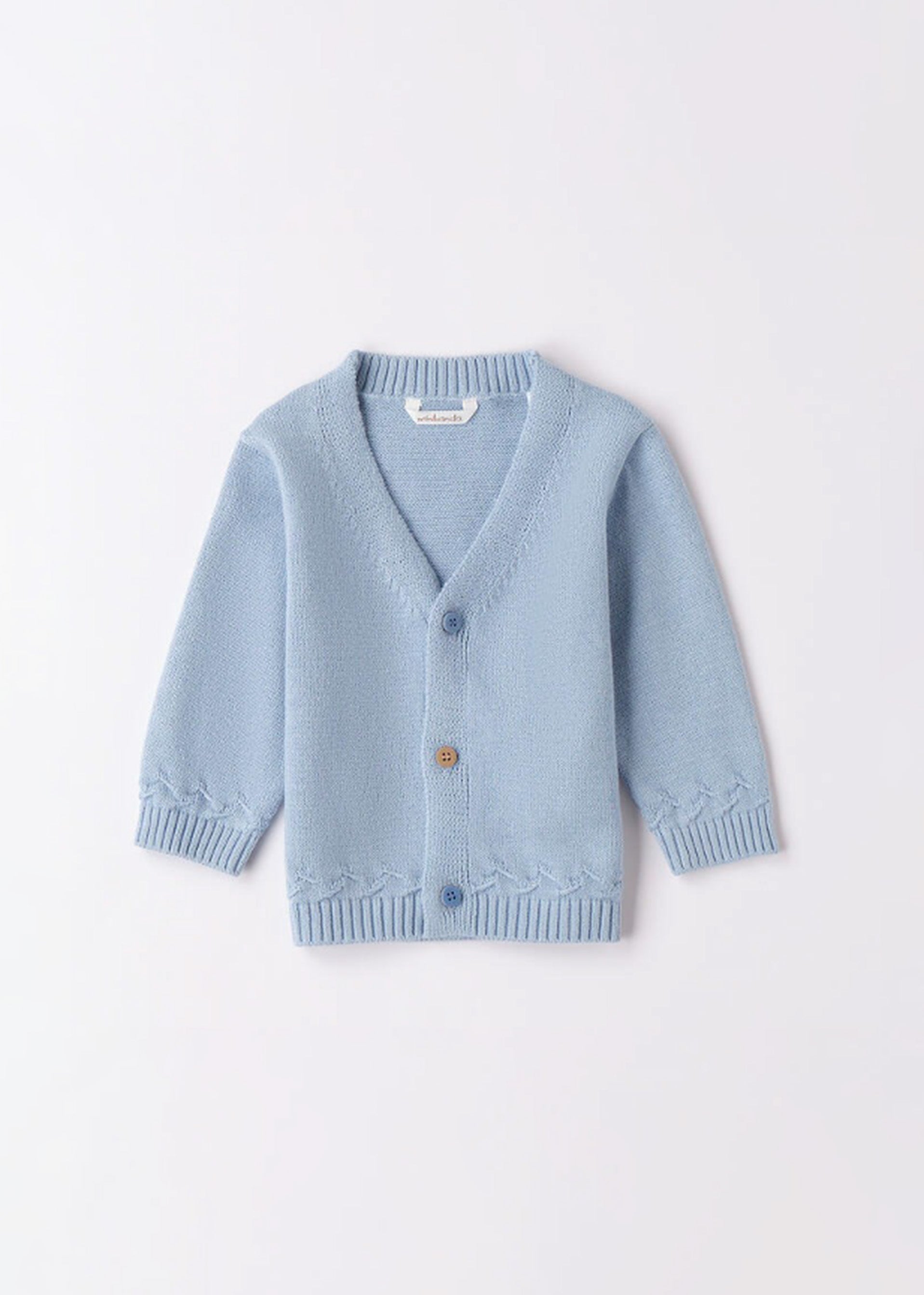 Minibanda Cardigan Azzurro per Neonati
