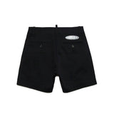 Dsquared2 Kids Short Nero con Logo Surf per Bambini