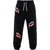 Sprayground Kids Pantalone di Tuta Baggy Fit Nero con Toppe Logo Unisex