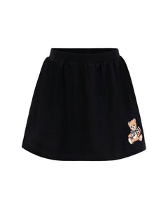 Moschino Kids Gonna Nera con Teddy per Bambine