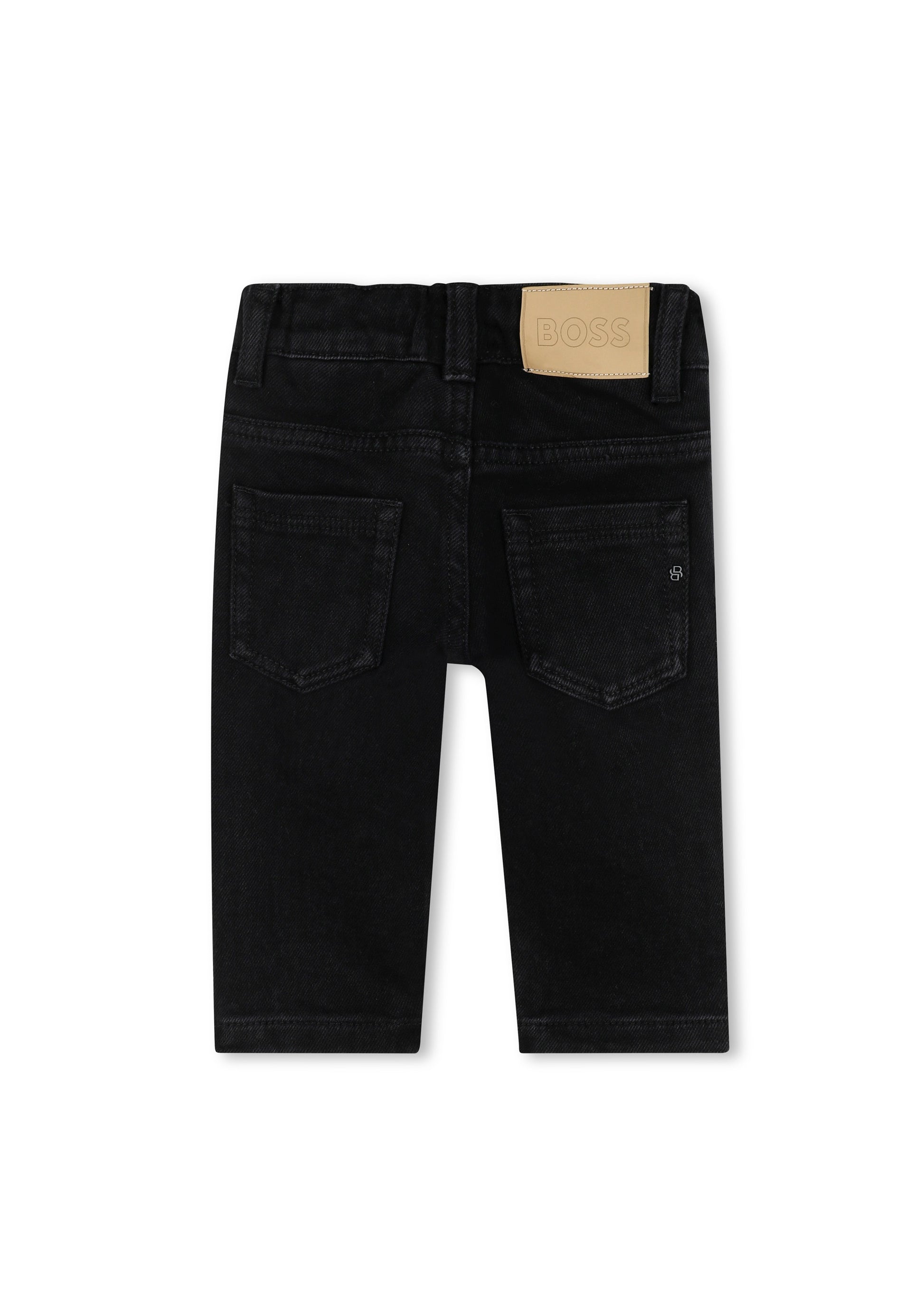 Boss Kids Denim Jeans Nero per Neonati
