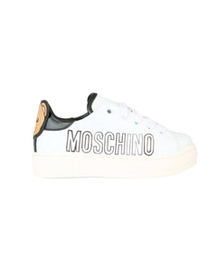 Moschino Kids Sneakers con Logo Teddy e Scritta Laterale per Bambini