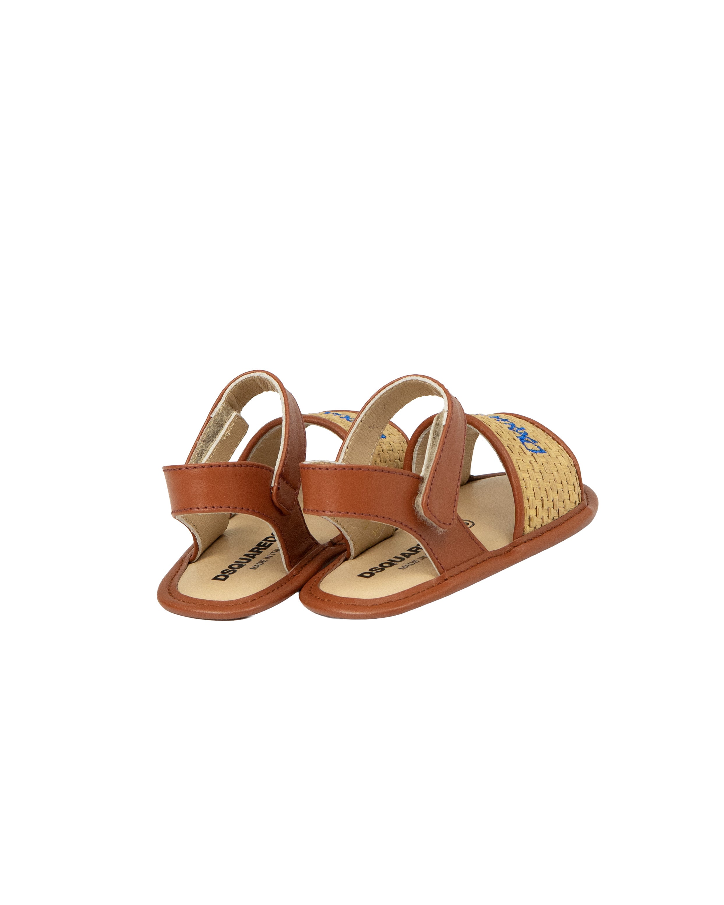 Dsquared2 Kids Sandalo Cammello per Neonate