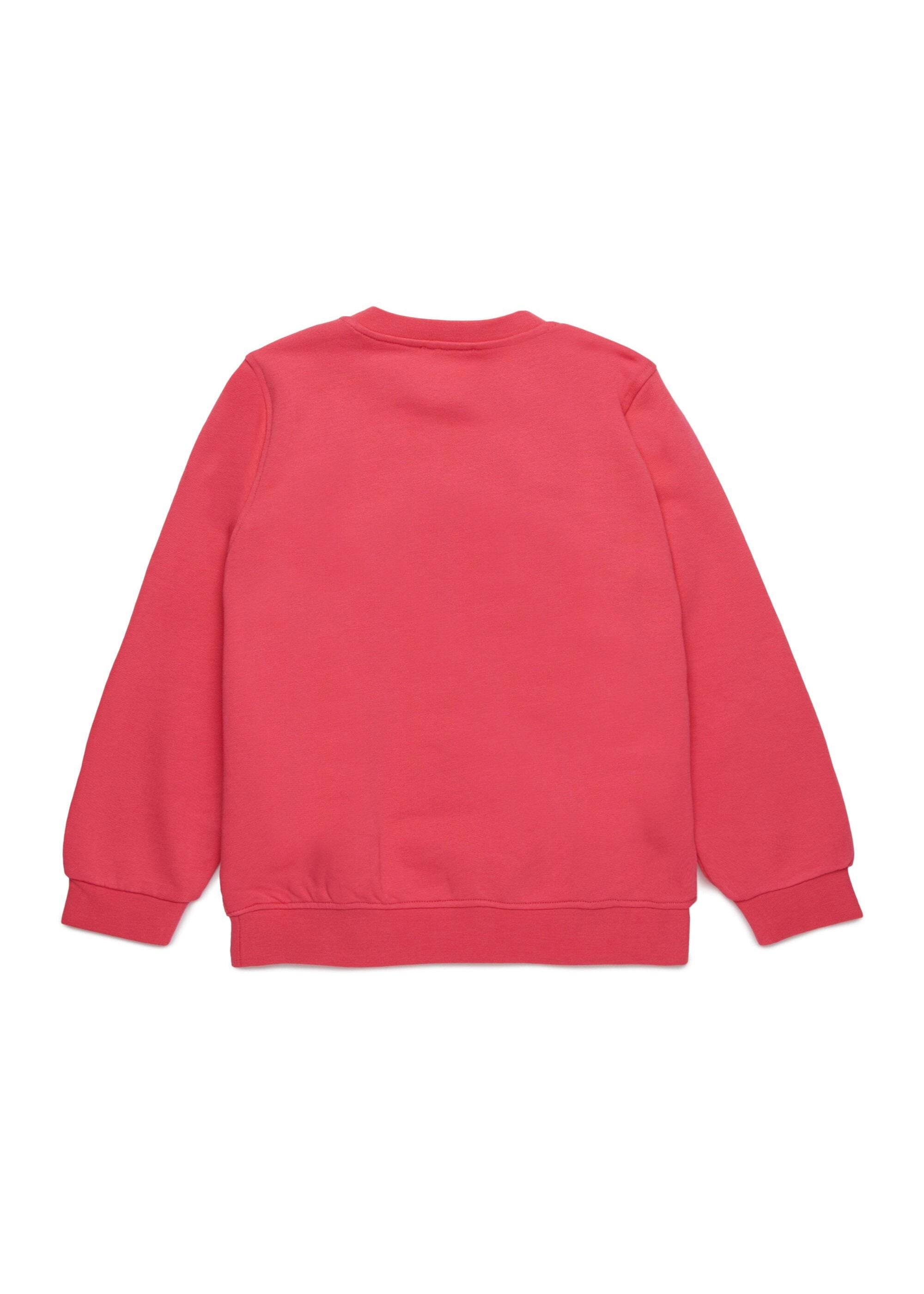 Diesel Kids Felpa Fucsia Girocollo con Oval D per Bambine (retro)