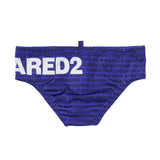 Dsquared2 Kids Costume Blu con Logo All-Over per Bambini