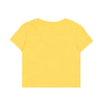 Moschino Kids T-Shirt Giallo con Logo Teddy Bear per Neonati