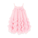 Angel's Face Pink Zig Zag Tulle Dress for Girls