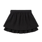 Blumarine Kids Gonna Nero con Logo Strass per Neonate