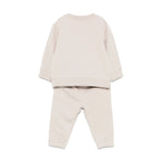 Calvin Klein Kids Felpa con Pantaloni Beige per Neonati