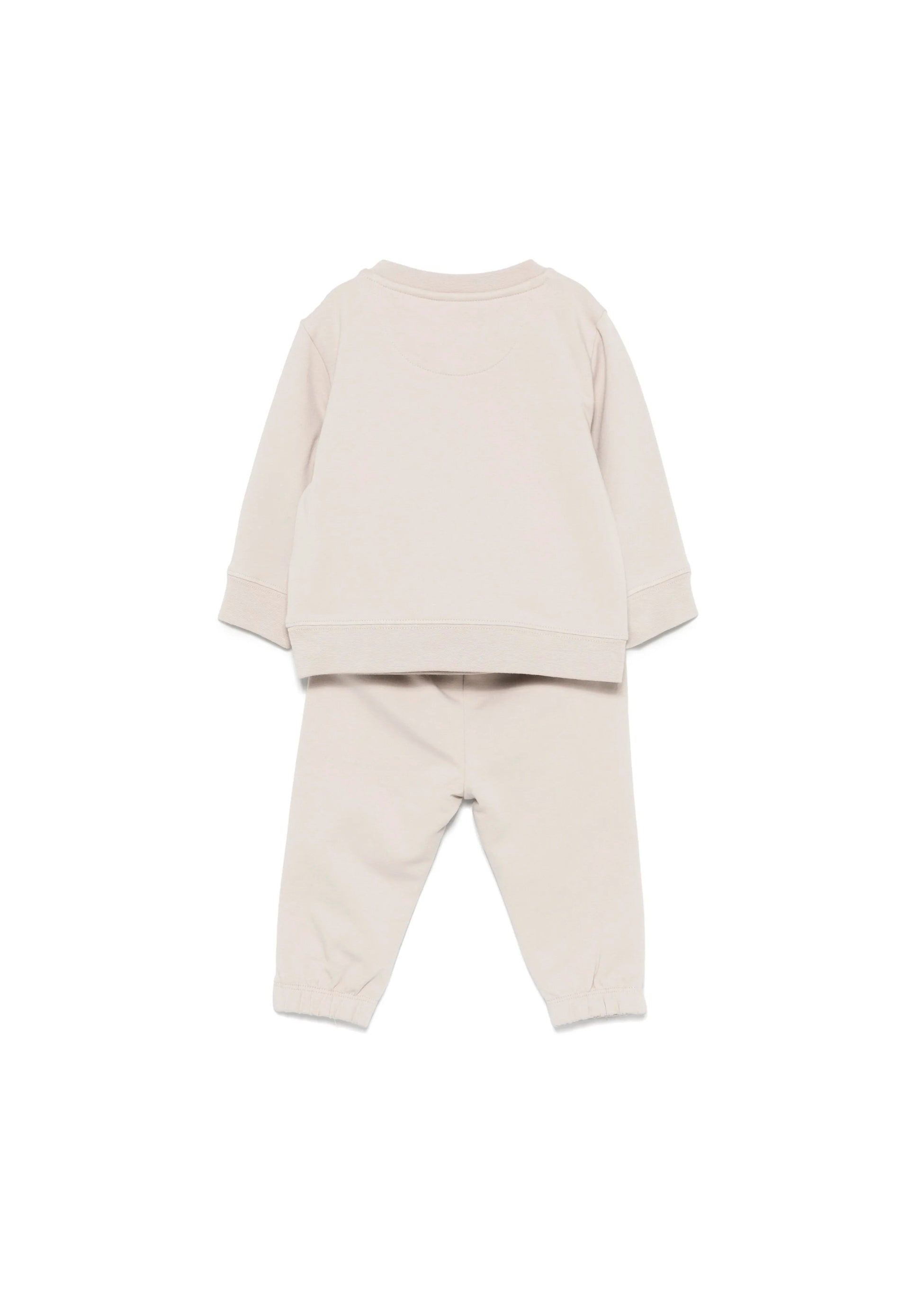 Calvin Klein Kids Felpa con Pantaloni Beige per Neonati