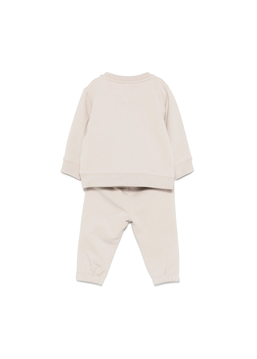 Calvin Klein Kids Felpa con Pantaloni Beige per Neonati