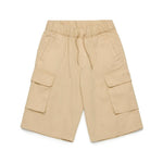 Diesel Kids Bermuda Beige con Tasche e Micro Oval D per Bambini