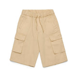 Diesel Kids Bermuda Beige con Tasche e Micro Oval D per Bambini