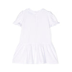 Moschino Kids Abito Bianco Teddy Bear per Neonate