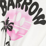 Barrow Kids T-Shirt Bianca con Stampa Logo per Bambine