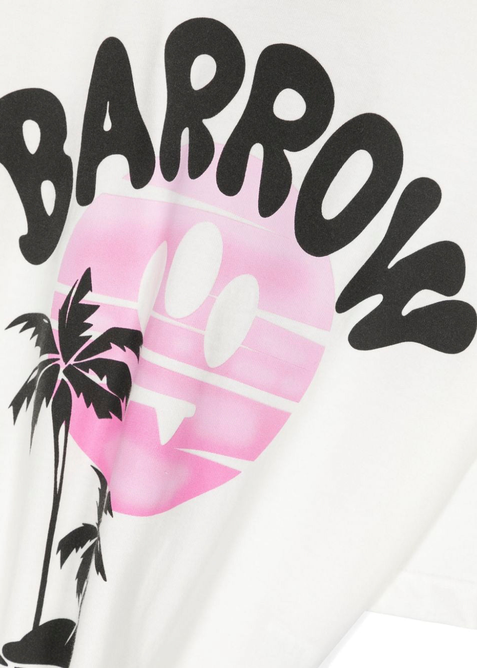 Barrow Kids T-Shirt Bianca con Stampa Logo per Bambine