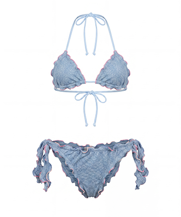 4Giveness Kids Bikini Triangolo Azzurro per Bambine