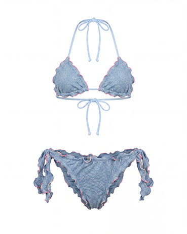 4Giveness Kids Bikini Triangolo Azzurro per Bambine