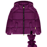 Barrow Kids Giubbino Imbottito Amaranto con Cappuccio per Bambine